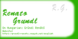renato grundl business card