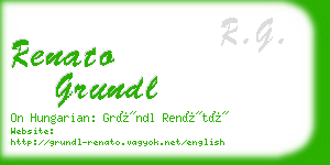 renato grundl business card